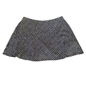 Tail Black and White Geometric Tennis Pickleball Women's Skirt Skort Sz M